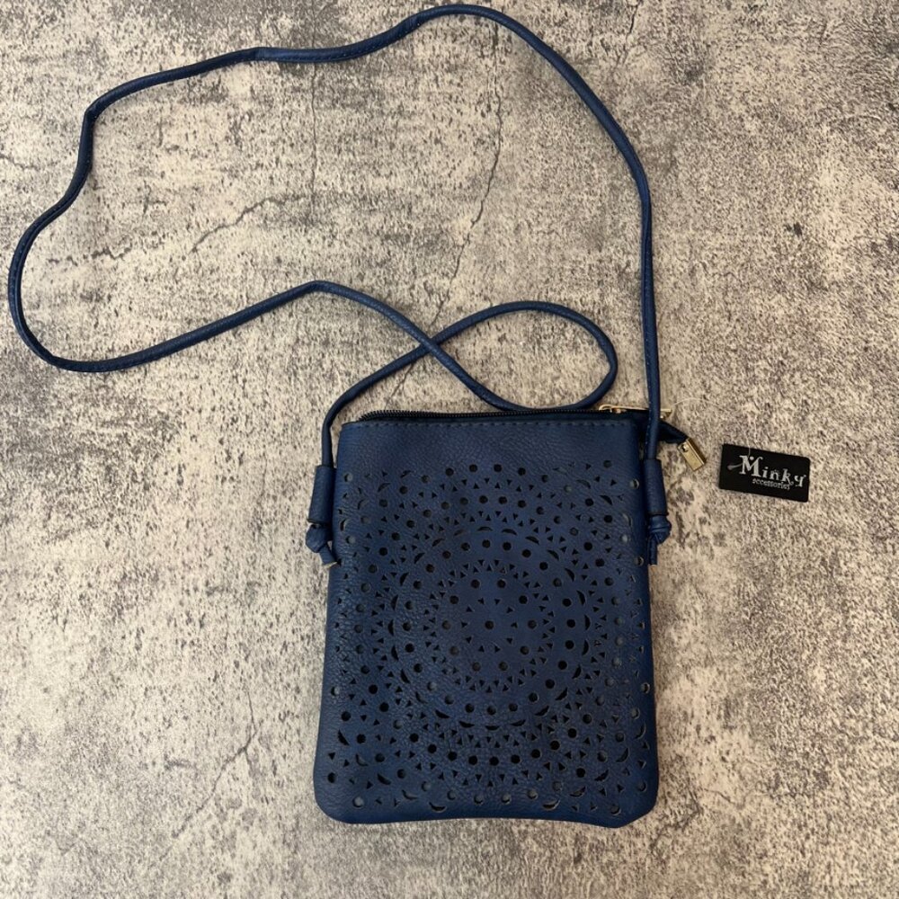 Minky Blue Mandala Crossbody Bag